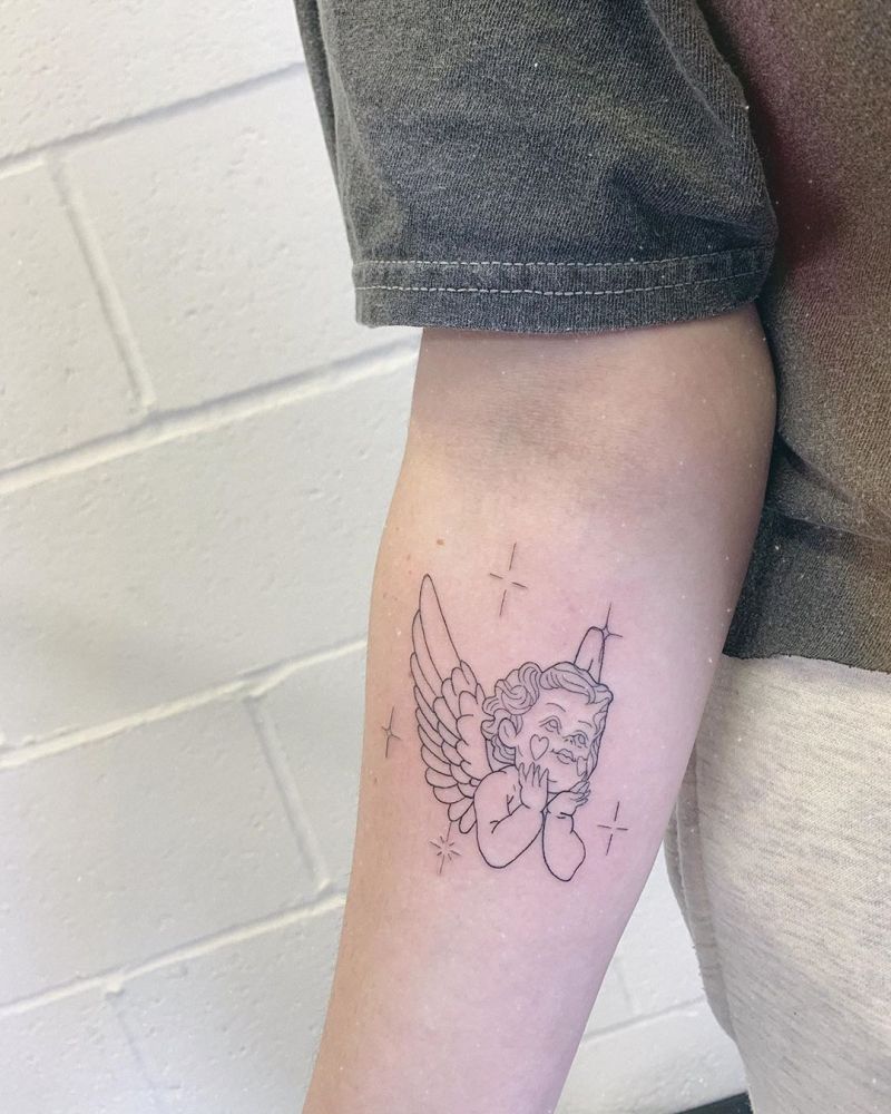 30 Beautiful Angel Tattoos to Inspire You