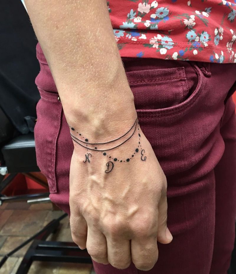 30 Creative Bracelet Tattoos You Will Love