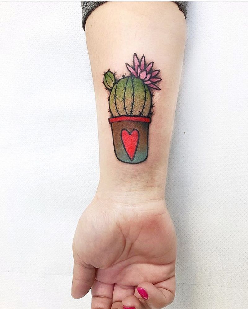 30 Beautiful Cactus Tattoos Enhance Your Personality