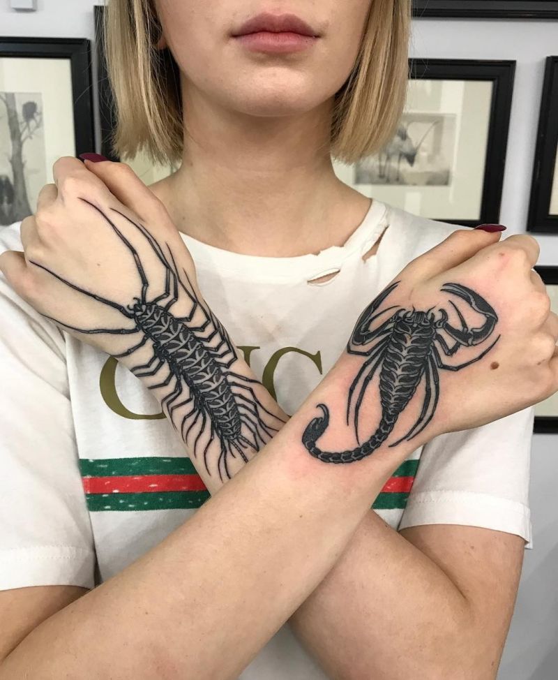 30 Amazing Centipede Tattoos You Will Love to Try