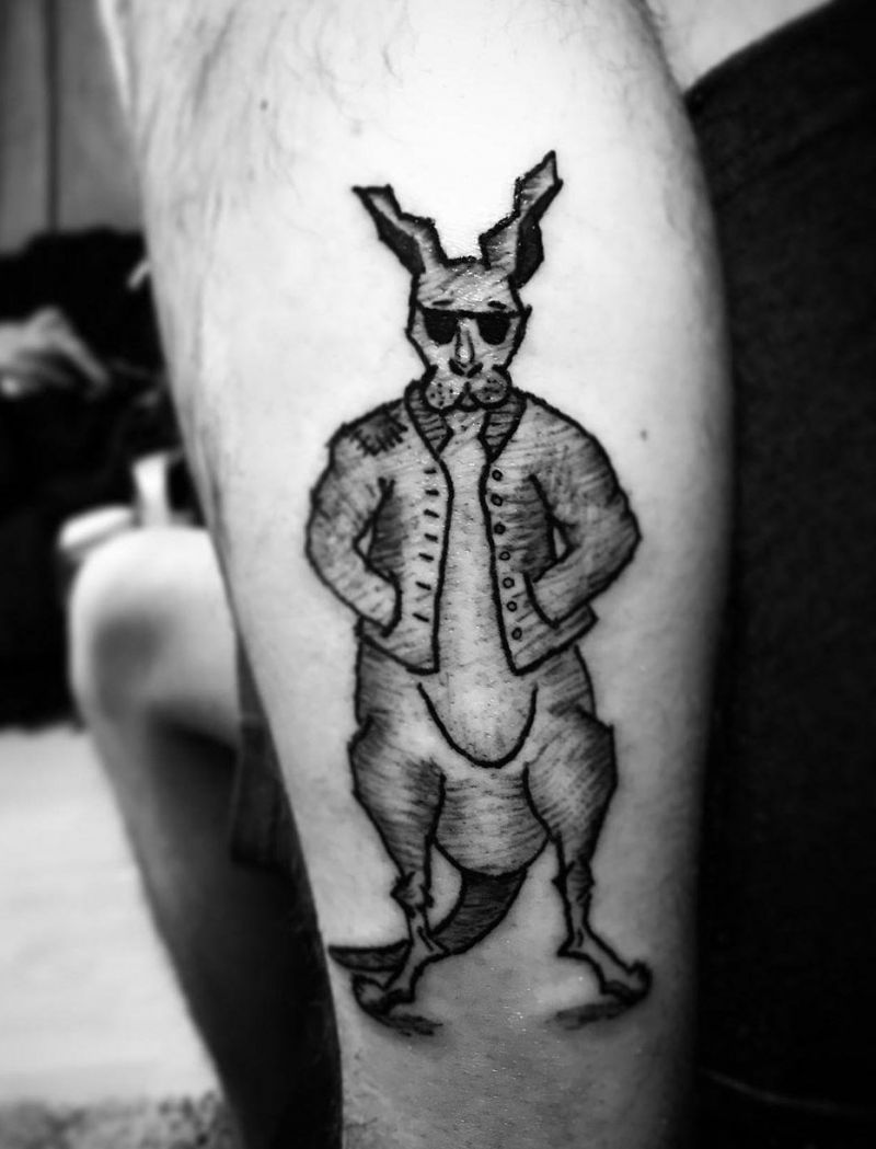 30 Superb Kangaroo Tattoos You Will Like to Try