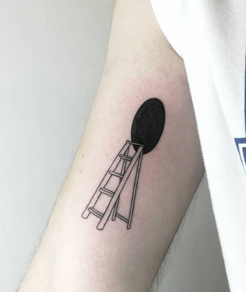 30 Meaningful Ladder Tattoos to Inspire You