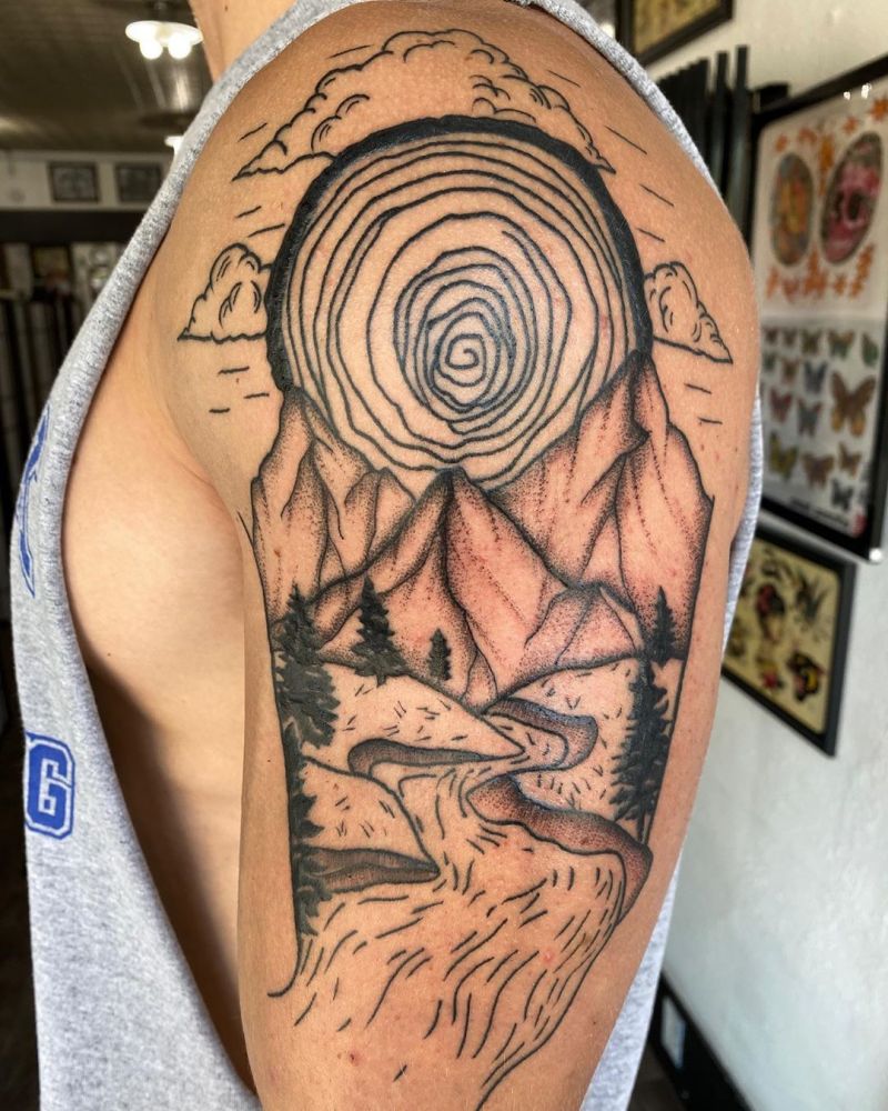 30 Beautiful Landscape Tattoos You Will Love