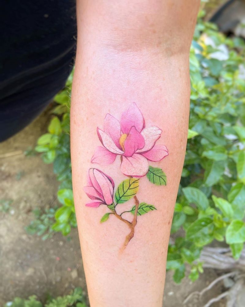 30 Beautiful Magnolia Tattoos You Will Love