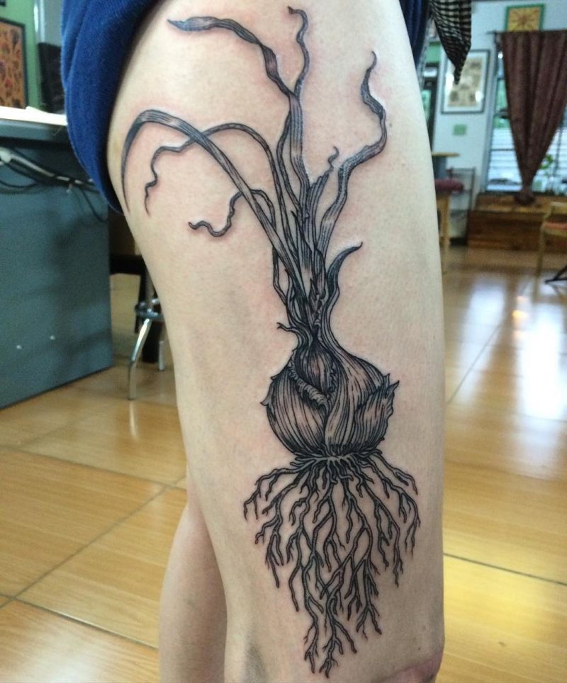 30 Pretty Onion Tattoos for Your Inspiration