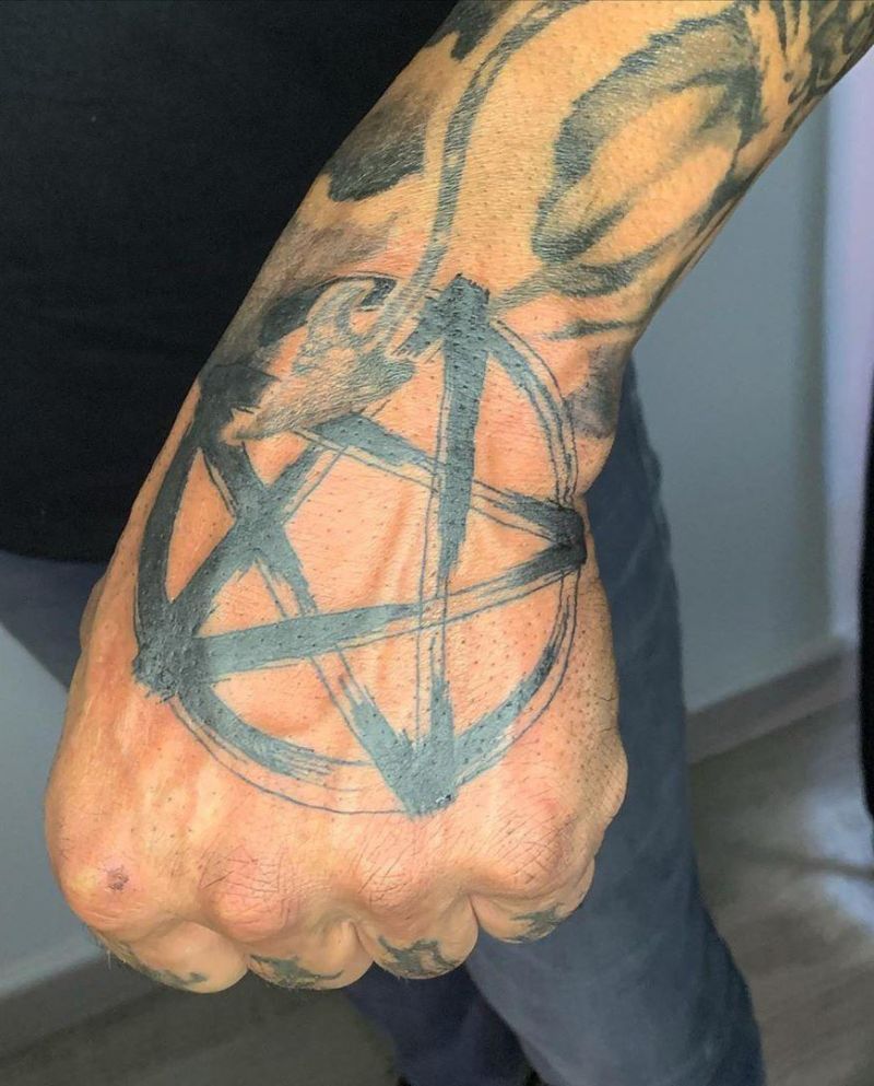 30 Creative Pentacle Tattoos to Inspire You