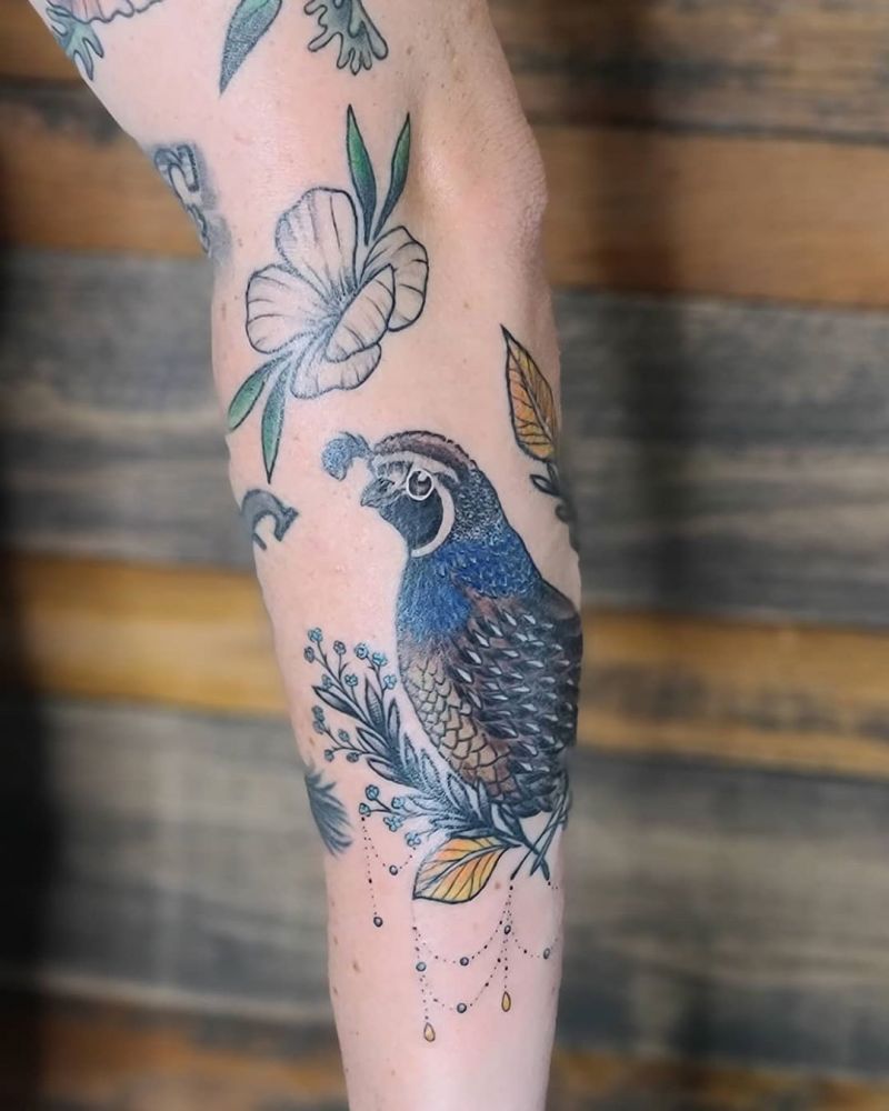 30 Pretty Quail Tattoos to Inspire You