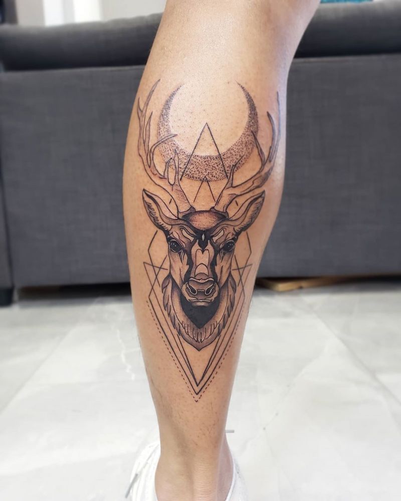 30 Pretty Stag Tattoos That Improve Your Taste