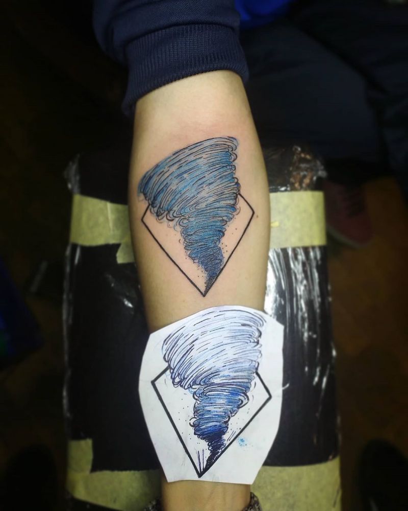 30 Pretty Tornado Tattoos to Inspire You