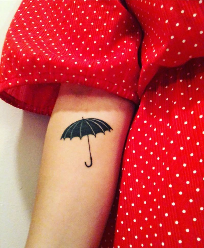 30 Creative Umbrella Tattoos Shelter You from The Wind and Rain