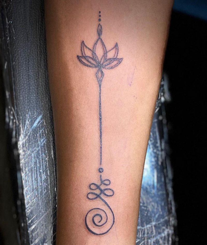 30 Creative Unalome Tattoos You Will Love