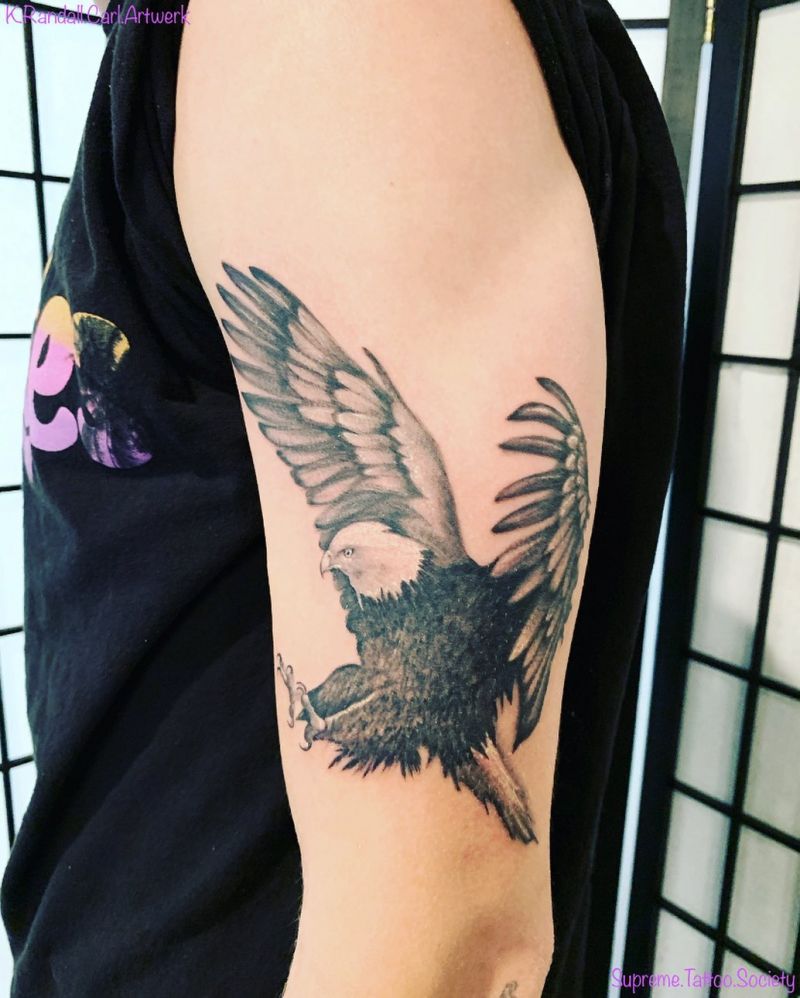 30 Pretty Bald Eagle Tattoos for Men