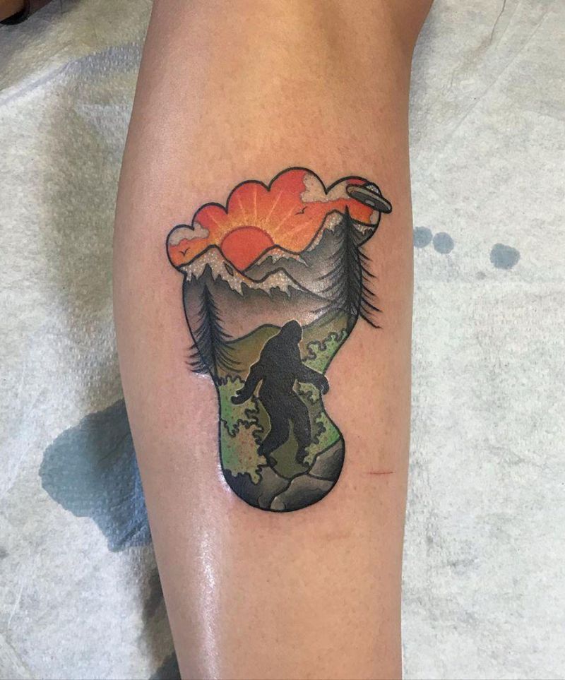 30 Creative Bigfoot Tattoos You Will Love