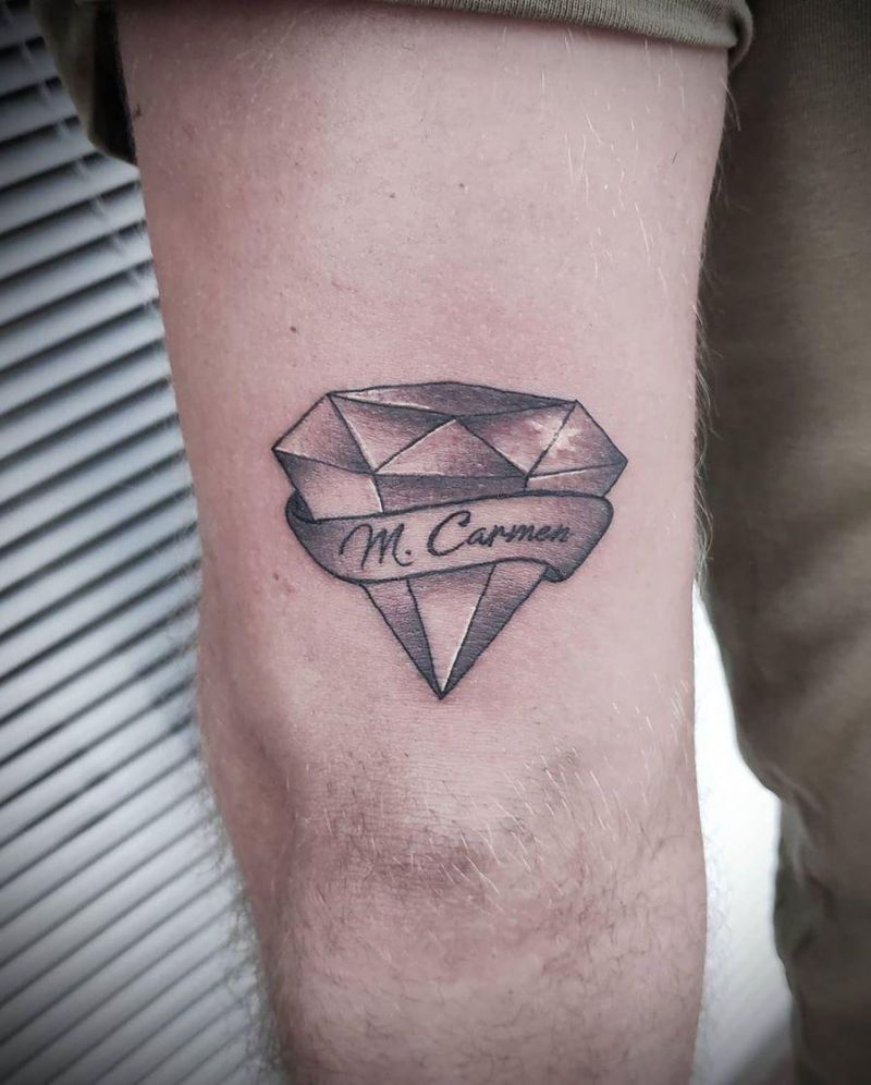 30 Eye Catching Diamond Tattoos Make You the Focus