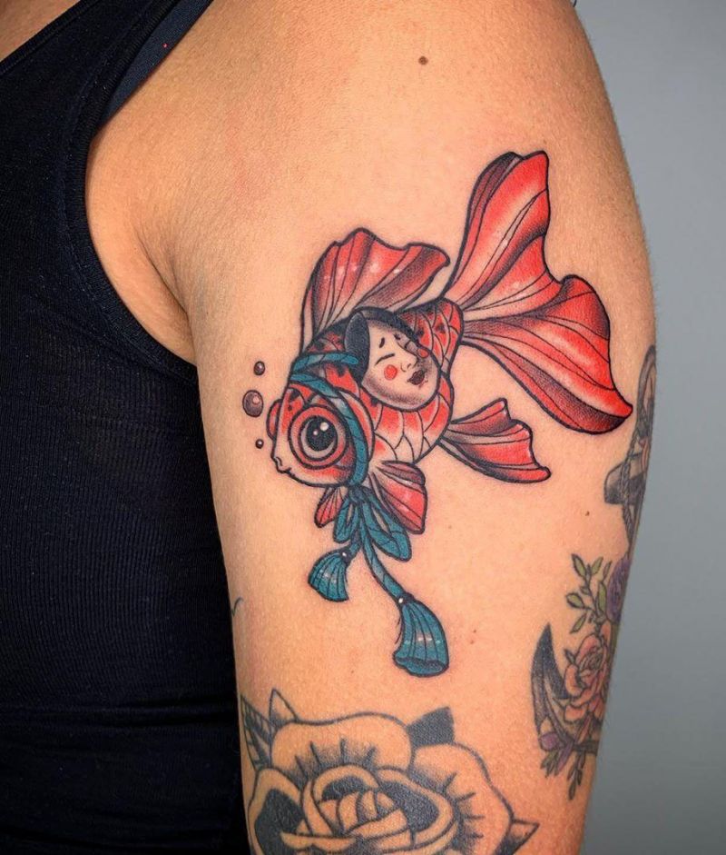 30 Pretty Goldfish Tattoos for Your Inspiration