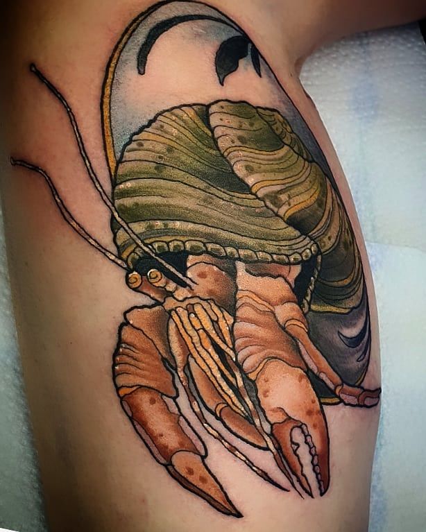 30 Pretty Hermit Crab Tattoos You Will Love