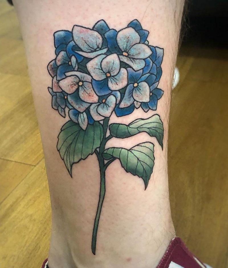 30 Elegant Hydrangea Tattoos for Women You Will Love