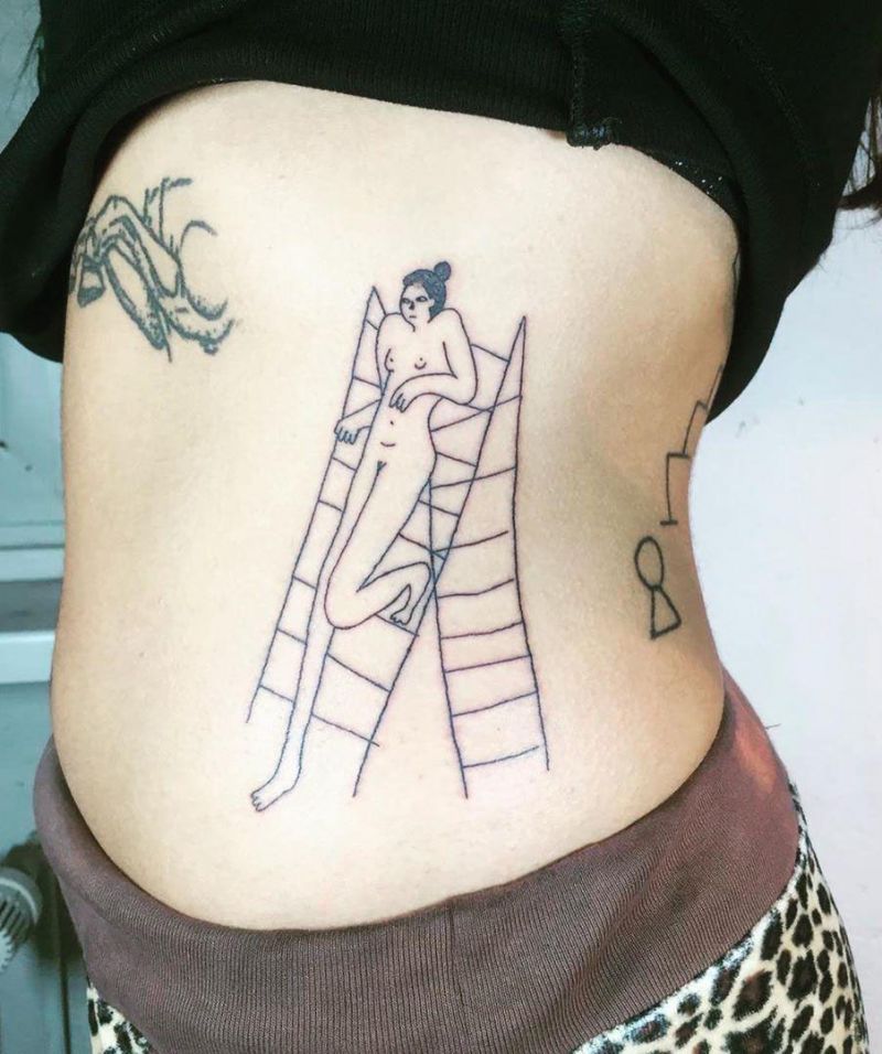 30 Meaningful Ladder Tattoos to Inspire You