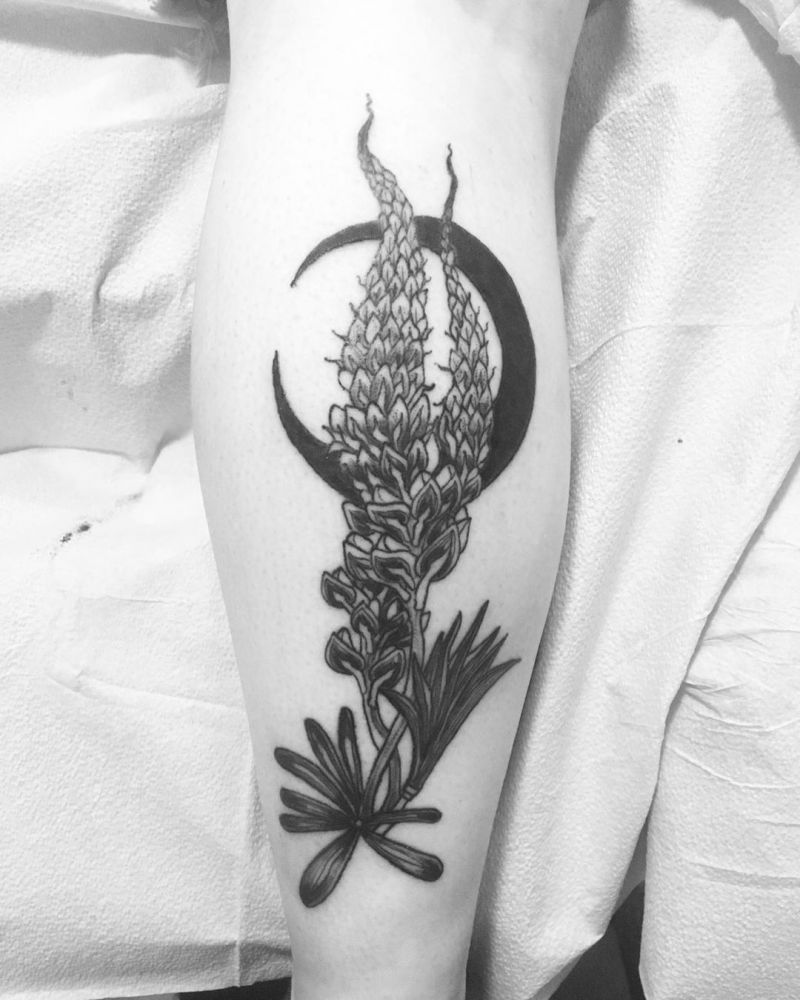 30 Pretty Lupine Tattoos for Your Inspiration