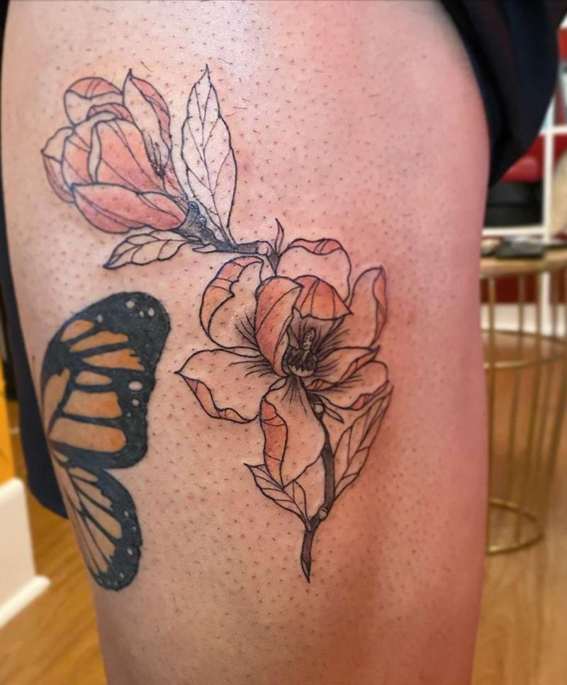 30 Beautiful Magnolia Tattoos You Will Love