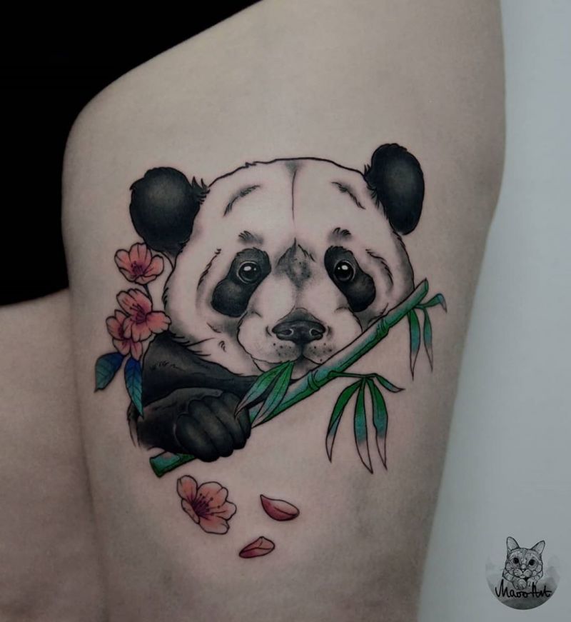 30 Adorable Panda Tattoos Make You Want to Laugh