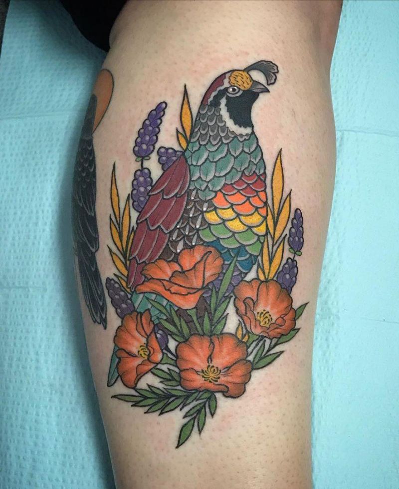 30 Pretty Quail Tattoos to Inspire You