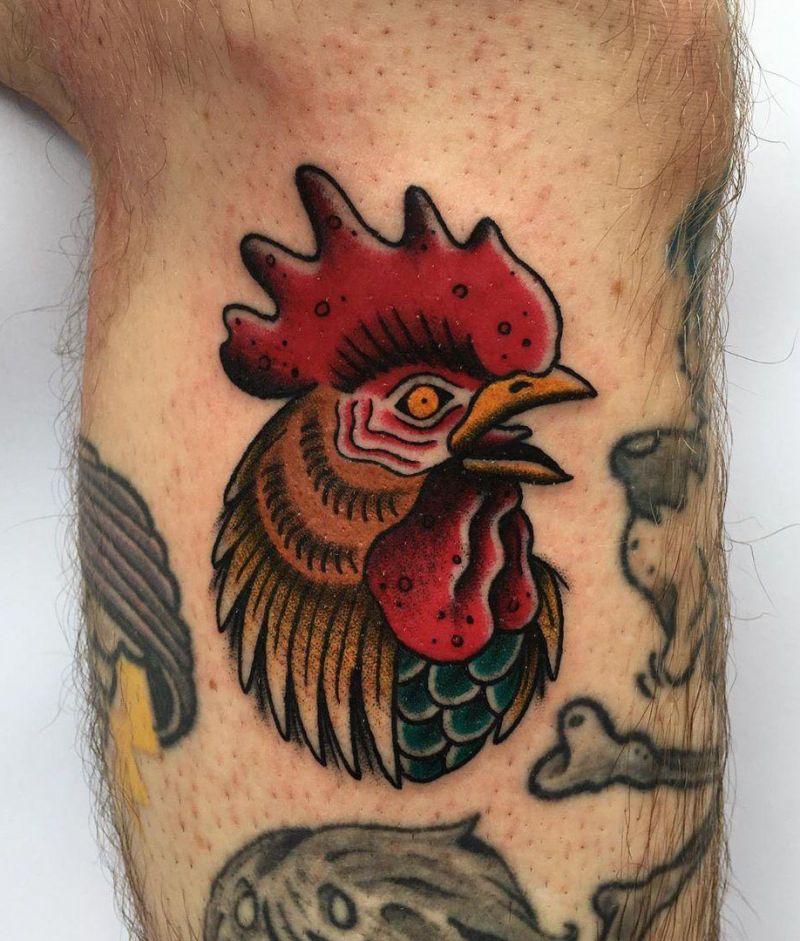 30 Creative Rooster Tattoos Give You Inspiration