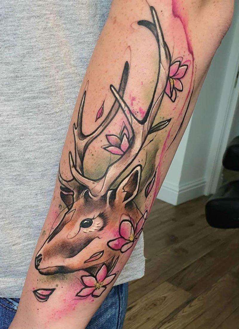 30 Pretty Stag Tattoos That Improve Your Taste