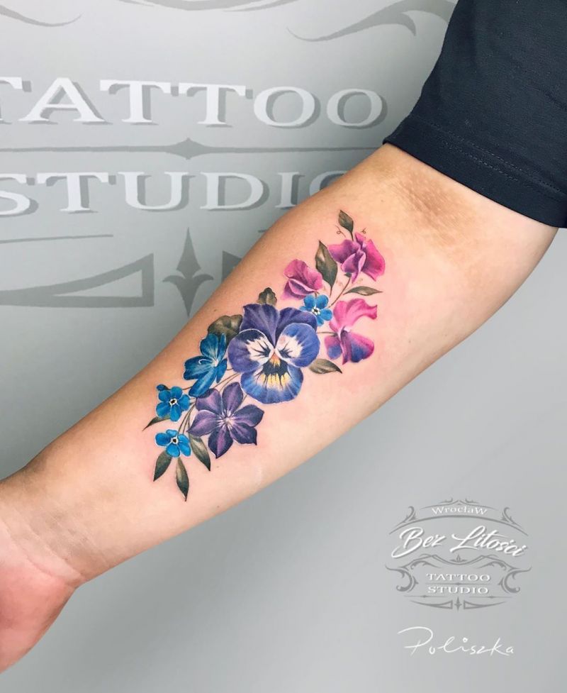 30 Pretty Sweet Pea Tattoos You Will Love