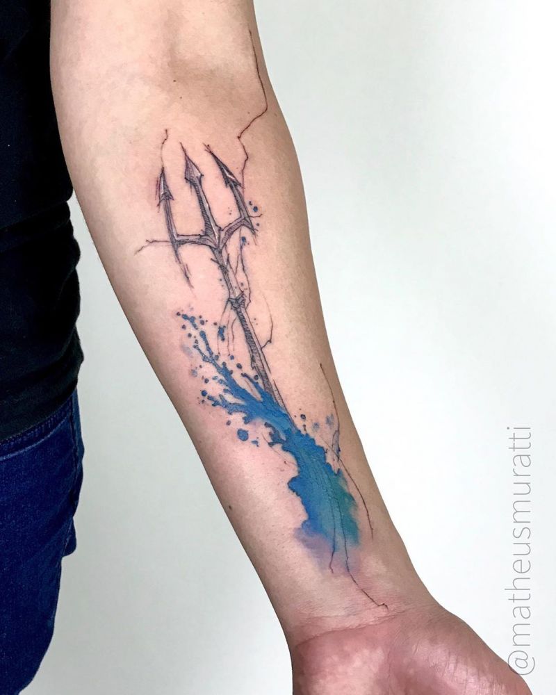 30 Creative Trident Tattoos for Your Inspiration