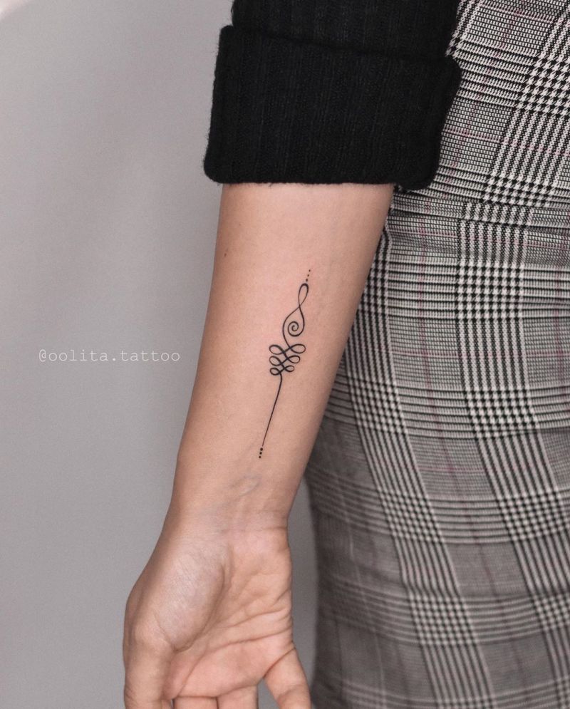 30 Creative Unalome Tattoos You Will Love