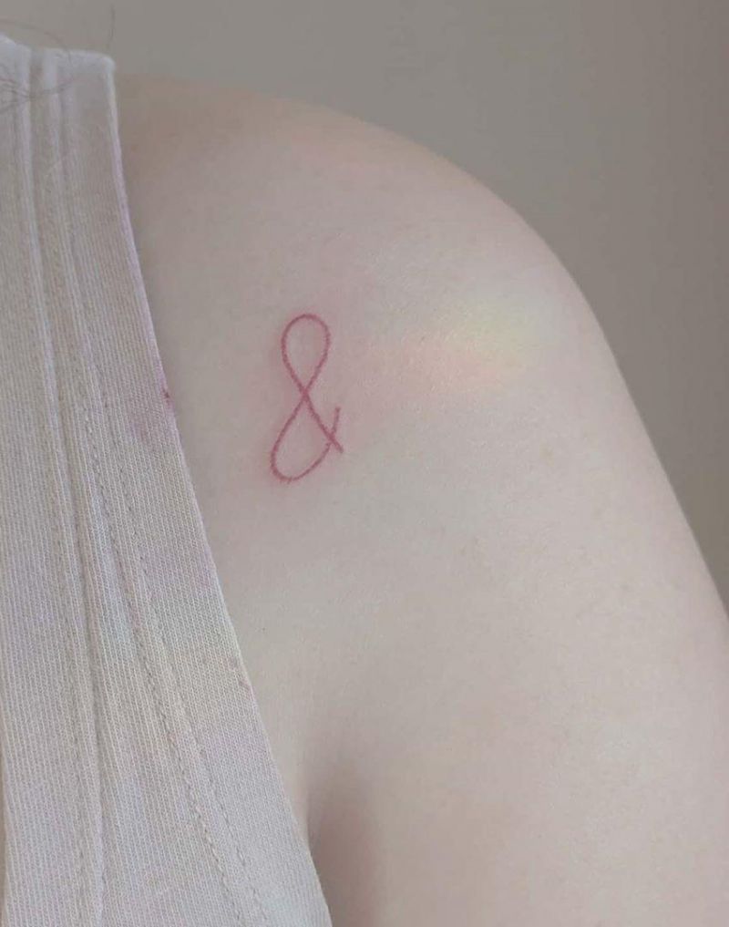 30 Pretty Ampersand Tattoos to Inspire You