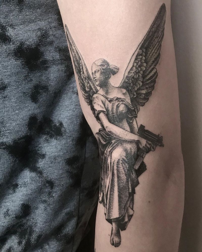 30 Beautiful Angel Tattoos to Inspire You