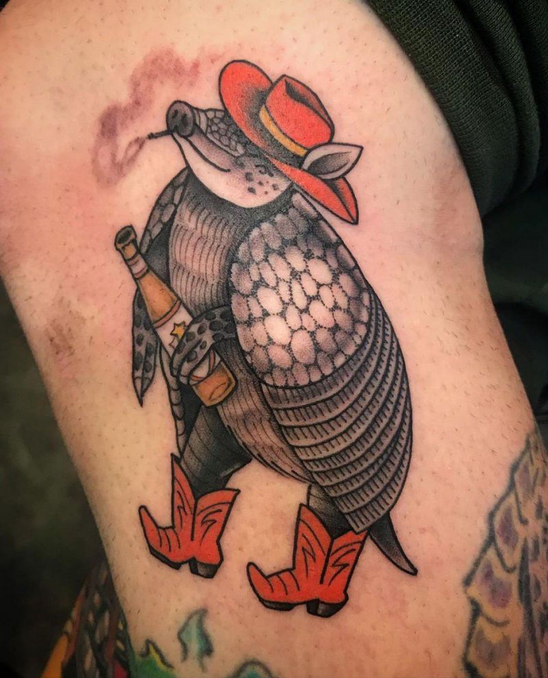 30 Stunning Armadillo Tattoos You Will Love