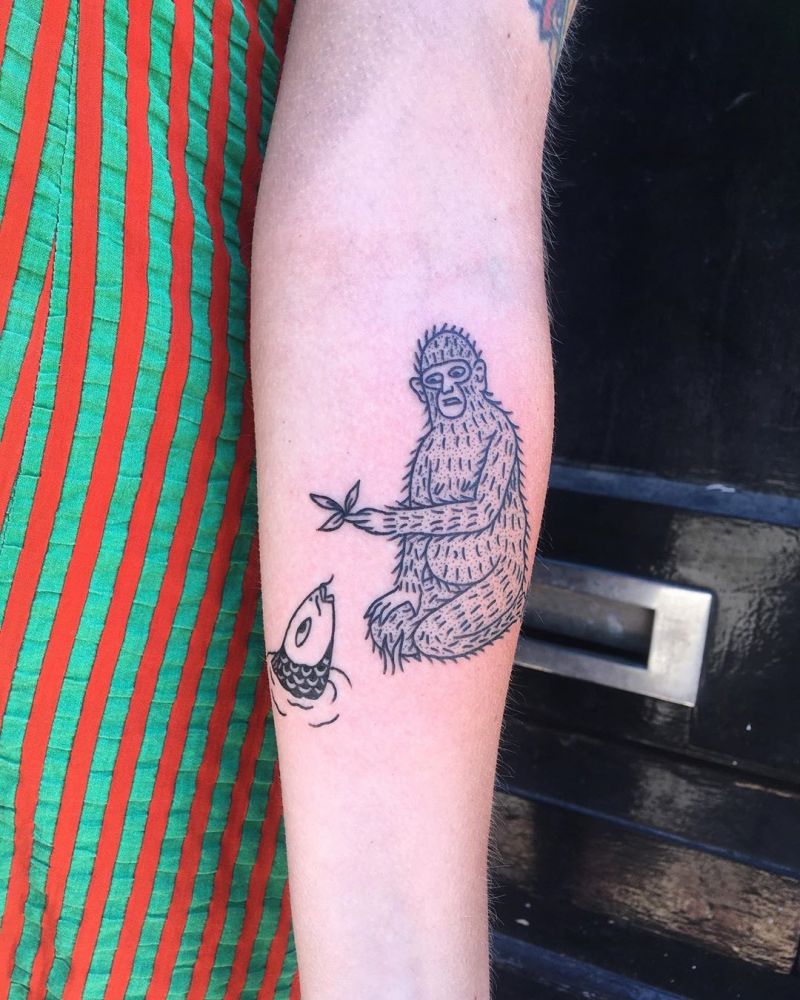 30 Creative Bigfoot Tattoos You Will Love