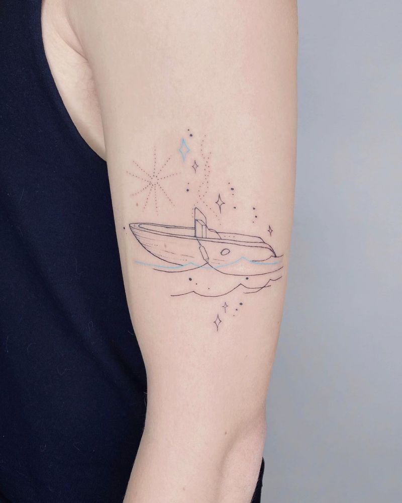 30 Pretty Boat Tattoos Make Your Career A Success