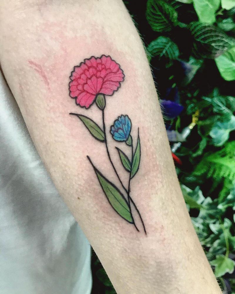 30 Pretty Carnation Tattoos You Will Love