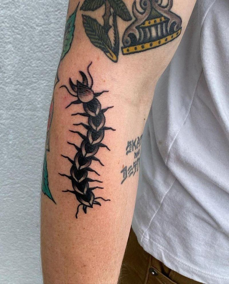 30 Amazing Centipede Tattoos You Will Love to Try