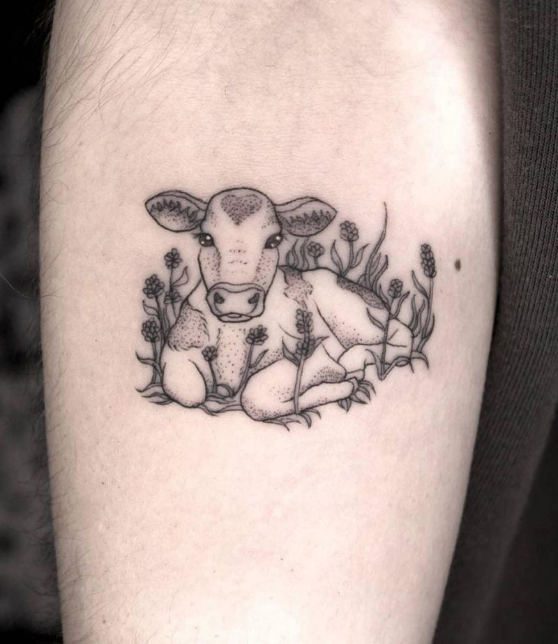 30 Pretty Cow Tattoos You Will Love to Try