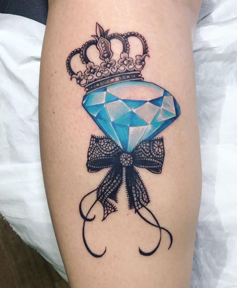 30 Eye Catching Diamond Tattoos Make You the Focus