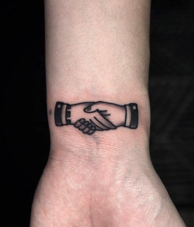 30 Creative Handshake Tattoos You Will Love