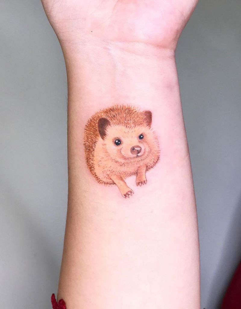 30 Cute Hedgehog Tattoos You Will Love