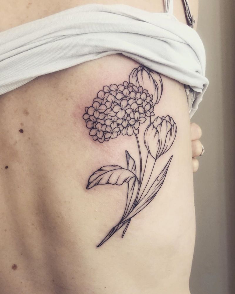 30 Elegant Hydrangea Tattoos for Women You Will Love