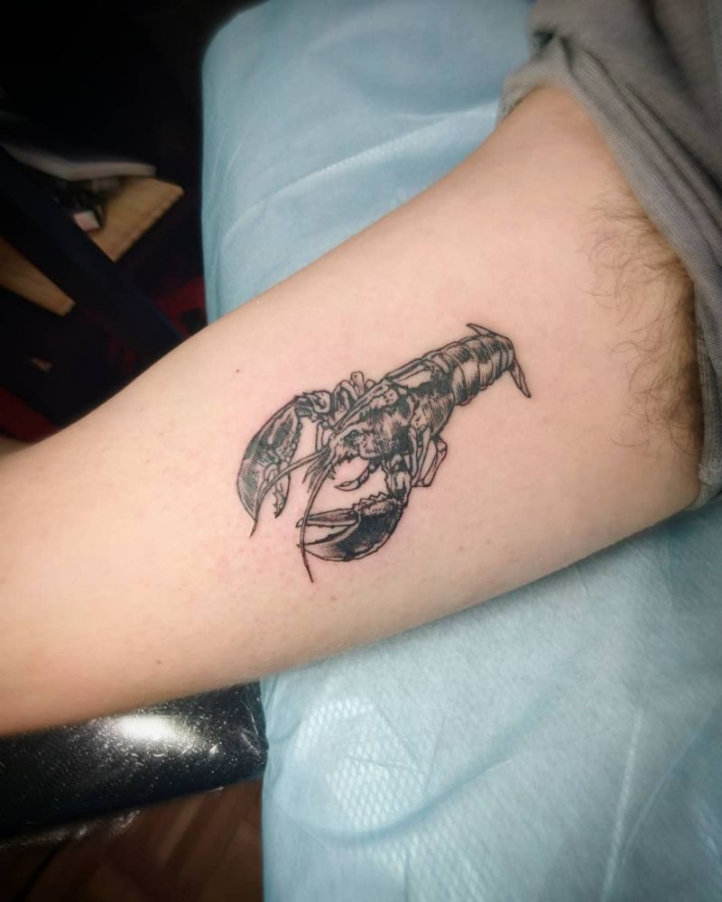 30 Pretty Lobster Tattoos Make You Successful