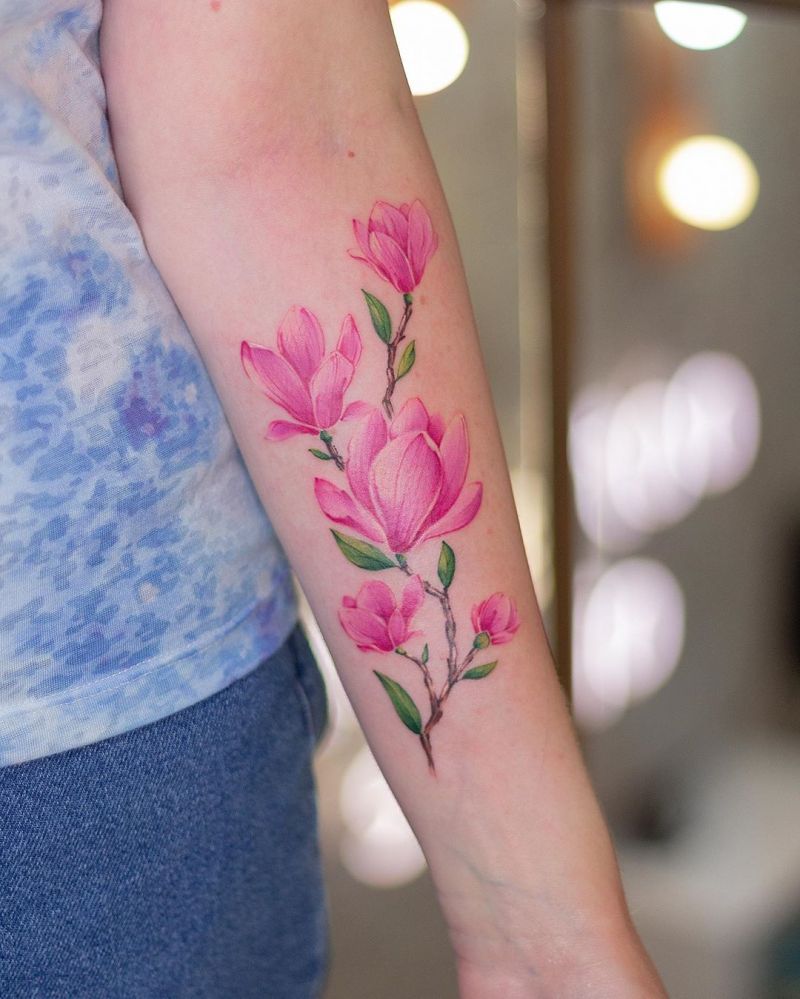 30 Beautiful Magnolia Tattoos You Will Love