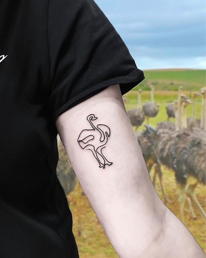 30 Pretty Ostrich Tattoos Hope to Inspire You