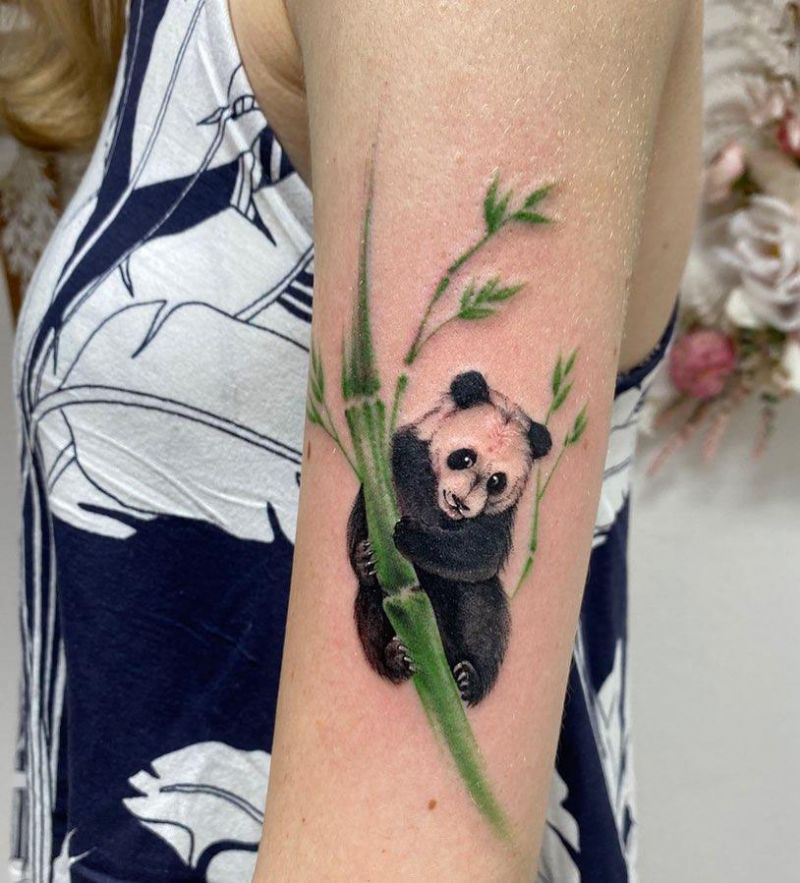 30 Adorable Panda Tattoos Make You Want to Laugh