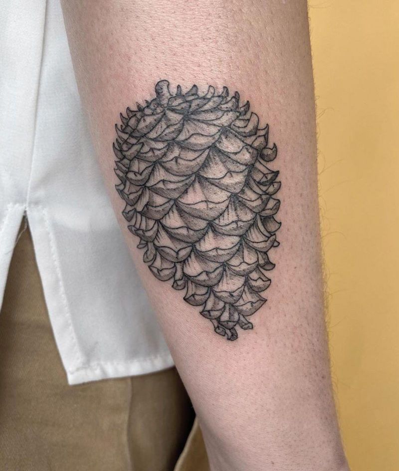 30 Pretty Pinecone Tattoos to Inspire You