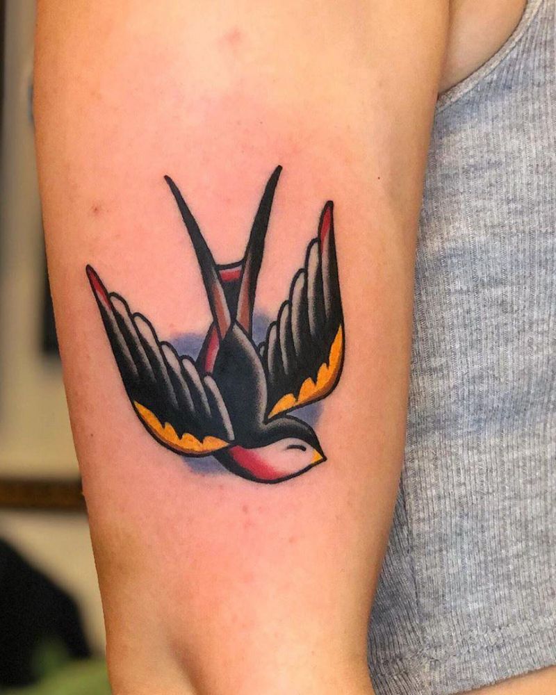 30 Stunning Swallow Tattoos for You to Enjoy