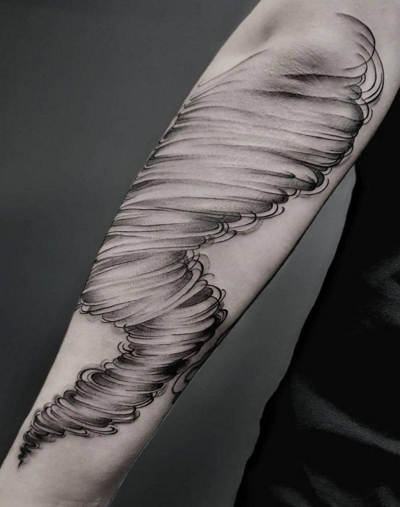 30 Pretty Tornado Tattoos to Inspire You